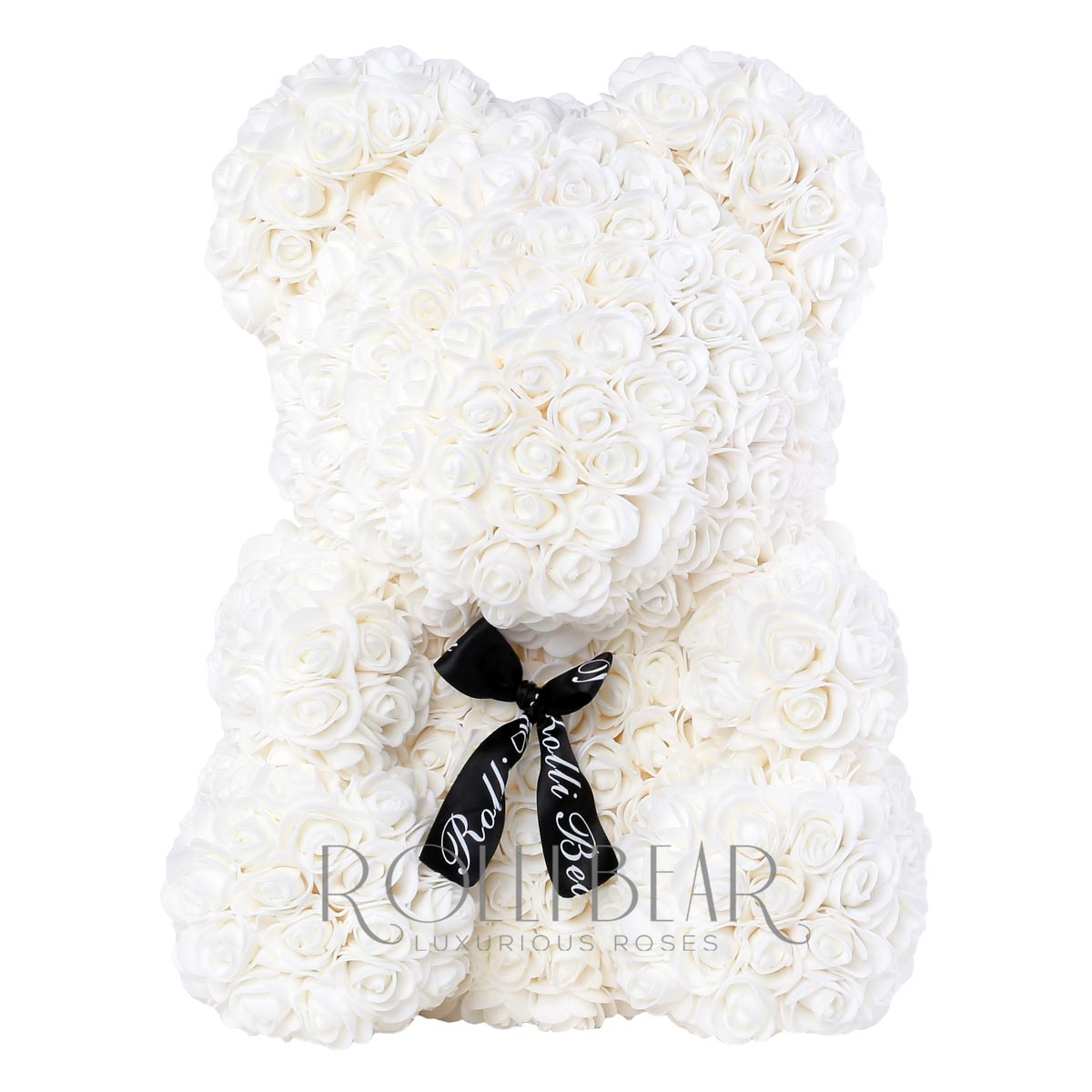 RolliBear_Ursulet_din_Trandafiri_Alb_40cm_1