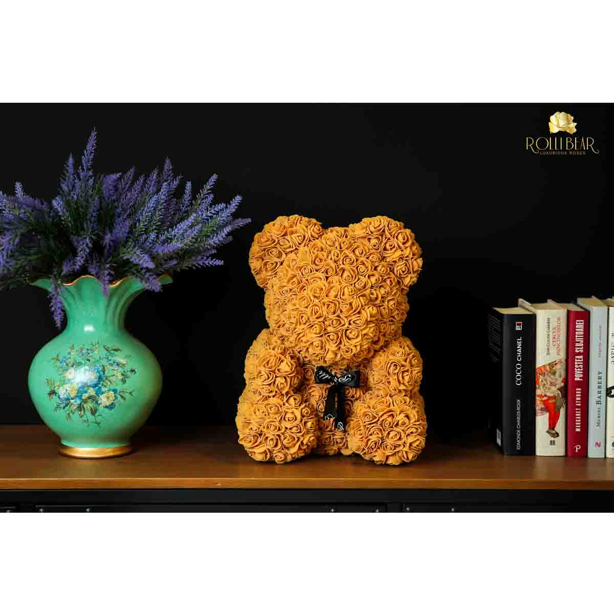 RolliBear_Ursulet_din_Trandafiri_Maro_40cm_3