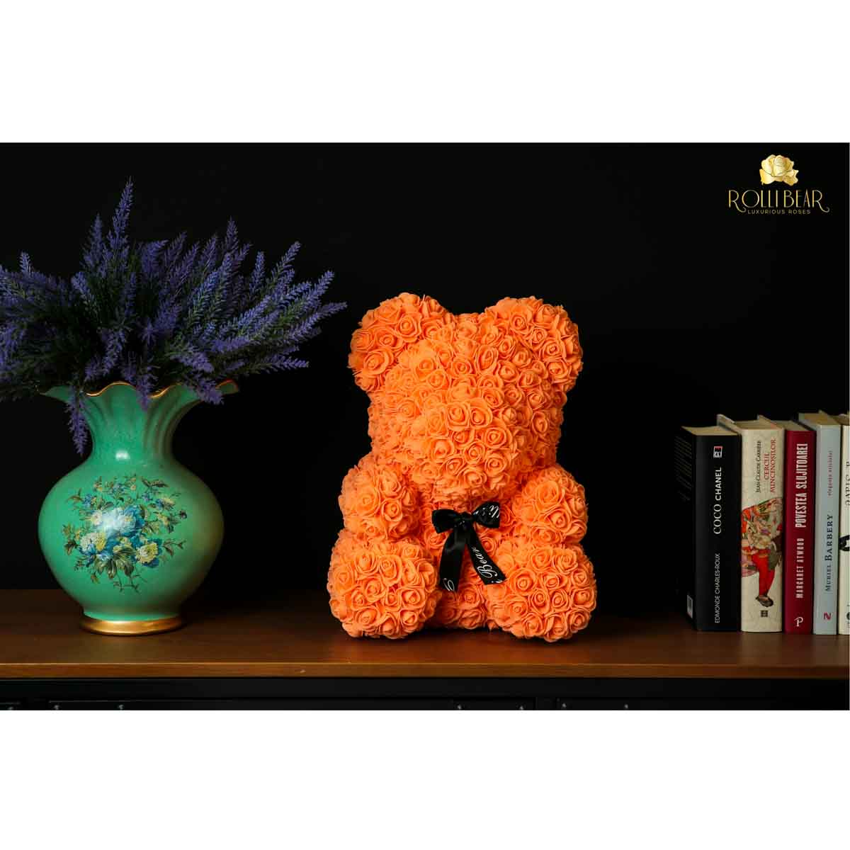 RolliBear_Ursulet_din_Trandafiri_Portocaliu_40cm_3