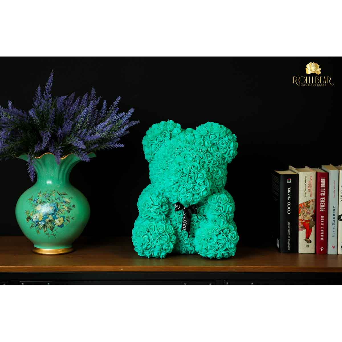 RolliBear_Ursulet_din_Trandafiri_Turcoaz_40cm_3