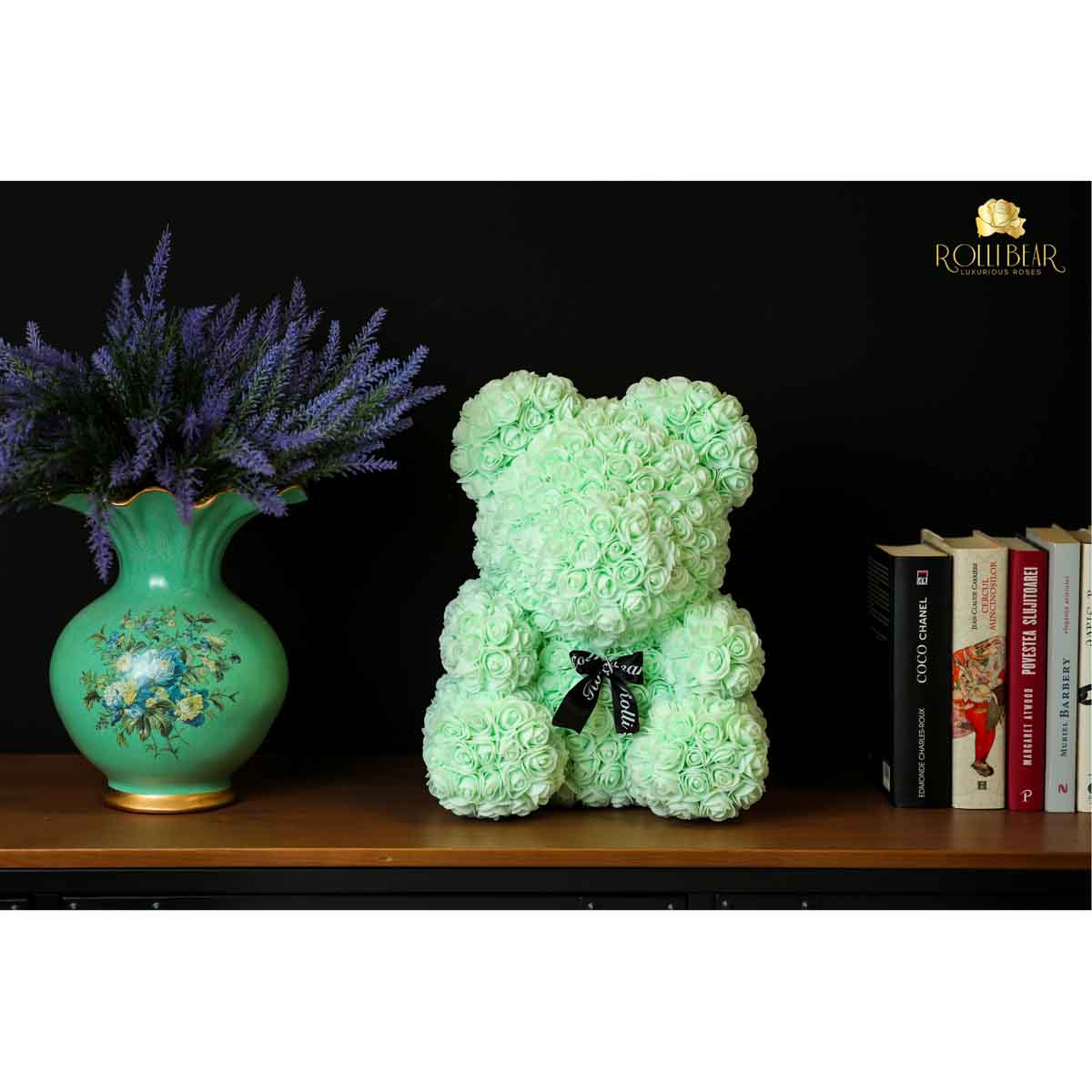 RolliBear_Ursulet_din_Trandafiri_Verde_Deschis_40cm_3