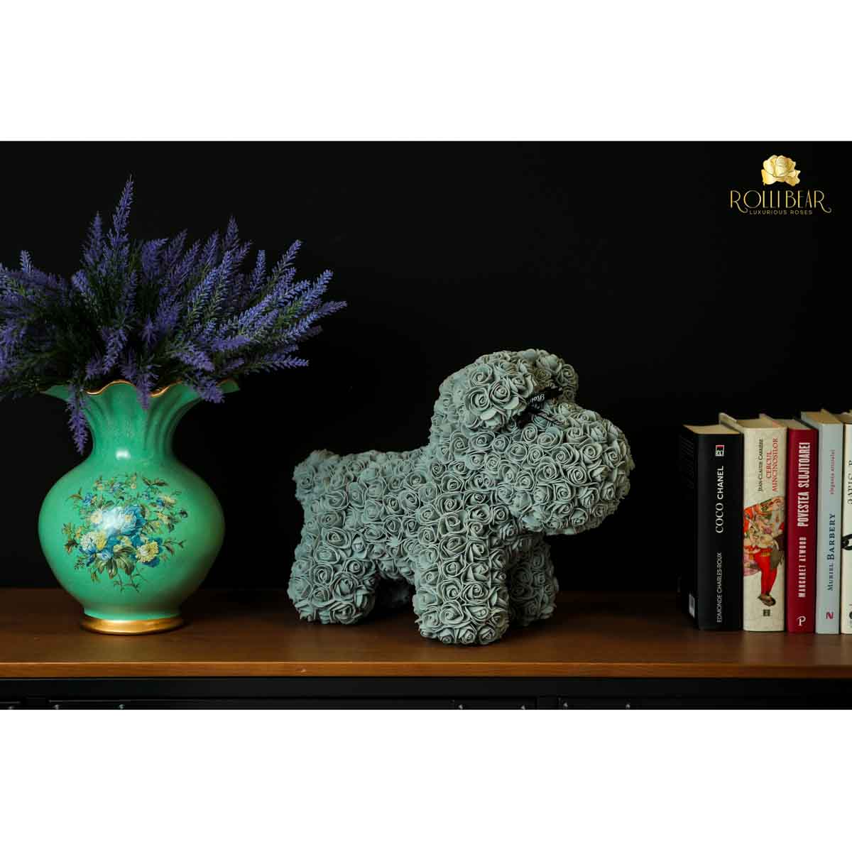 RolliBear_Catelus_din_Trandafiri_Gri_35cm_3