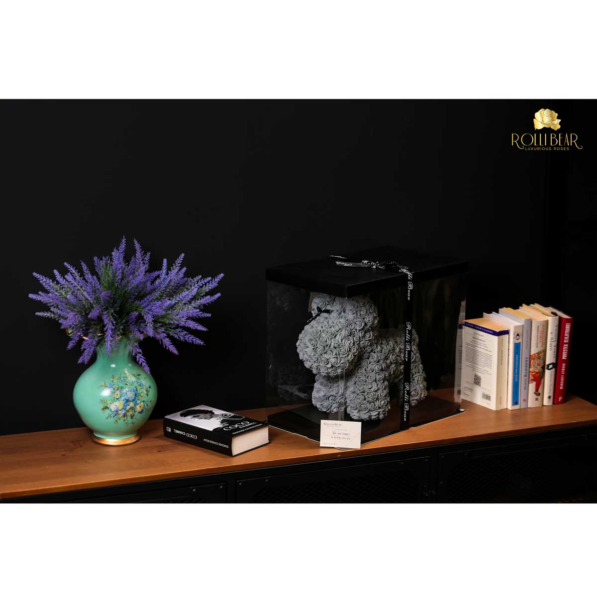 RolliBear_Catelus_din_Trandafiri_Gri_35cm_4