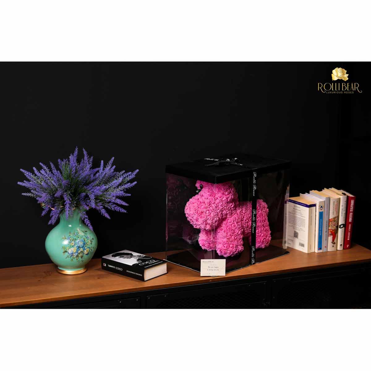 RolliBear_Catelus_din_Trandafiri_Roz_35cm_4