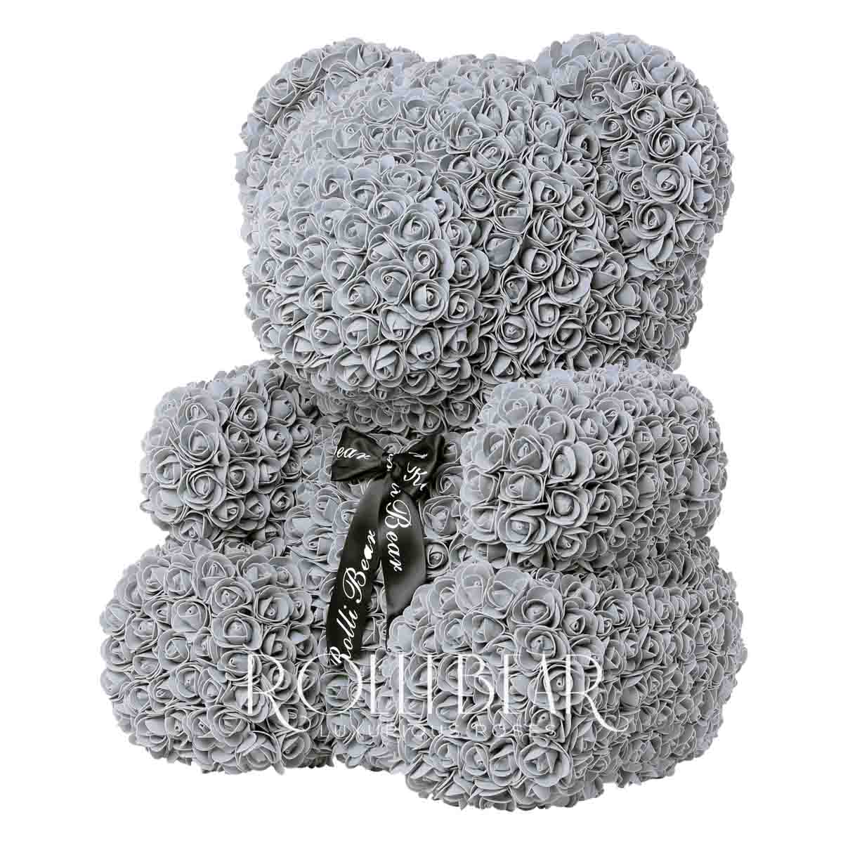 RolliBear_Ursulet_din_Trandafiri_Gri_65cm_2