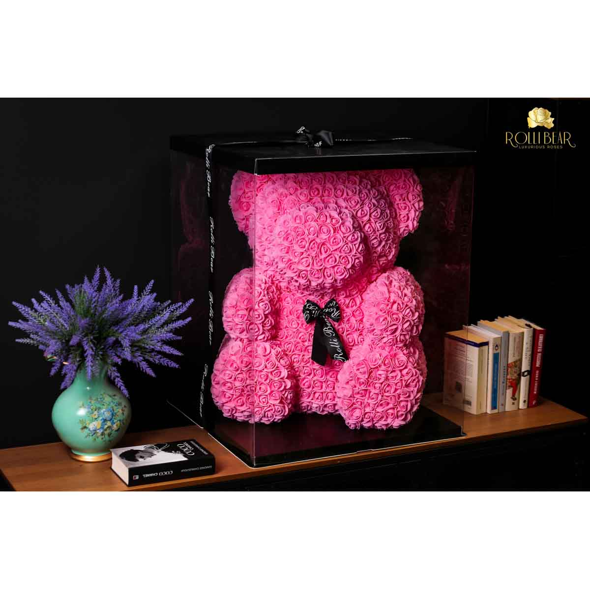 RolliBear_Ursulet_din_Trandafiri_Roz_65cm_4