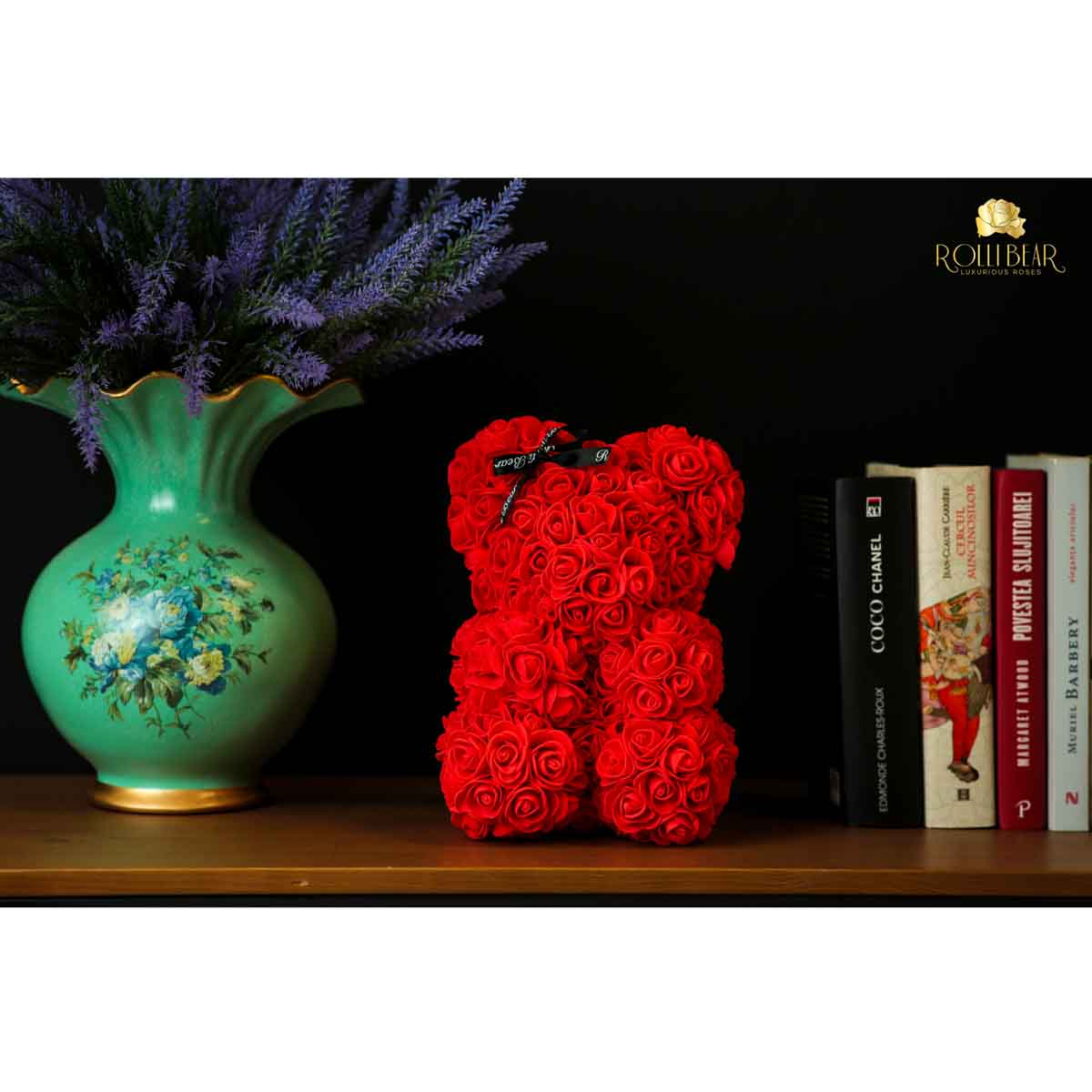 RolliBear_Ursulet_din_Trandafiri_Rosu_25cm_3