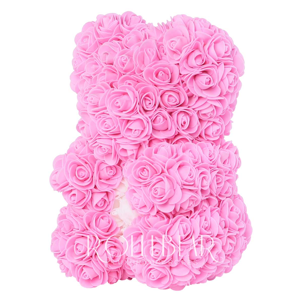 RolliBear_Ursulet_din_Trandafiri_Roz_cu_Alb_25cm_2